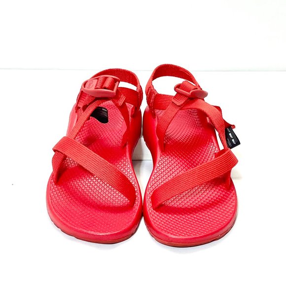 Chaco Women's Size 7 Hiking Sandals Sport Strappy Red Toe Loop Water - Picture 2 of 4